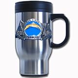 San Diego Chargers Stainless Steel 18 oz Beverage Travel Mug - NFL Football Fan Shop Sports Team Merchandise