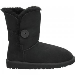 Ugg Australia Bailey Button Womens Size 9 Black Black Regular Suede Winter Boots