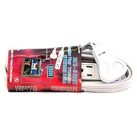 Coleman Cable #03517 6' 16 3 White Extention Cord by COLEMAN CABLE INC