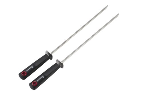 Landmann 13216 Quality 2 Tiges à Brochettes de Barbecue Acier Spécial Métallique 47 x 11 x 3 cm