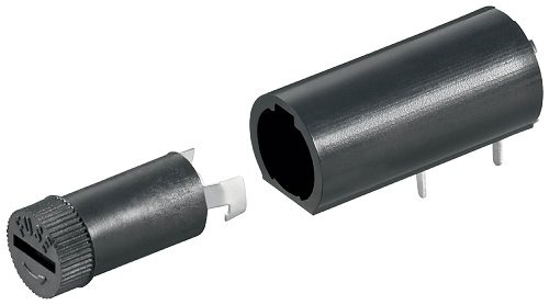 Wentronic Sicherungshalter f&uuml;r Gr&ouml;&szlig;e 5 x 20 Bajonettverschlu&szlig; horizontale Ausf&uuml;hrung