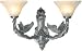 Framburg 1862 Ascension 2 Light Bath & Vanity Fixture Antique Silver