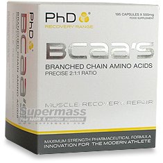 PhD Nutrition BCAAs 500mg 195 Capsules