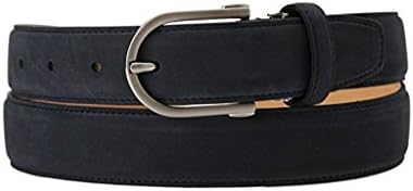 GGIO2 Men's Daily Leather Navy Suede Buckle Belt