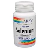 Solaray - Selenium (Yeast Free), 100 mcg, 90 capsules