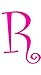 R - MONOGRAM LETTER CURLZ 5