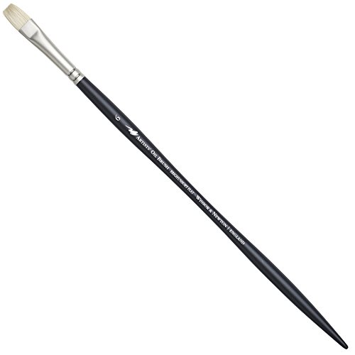Winsor & Newton Artists' Oil Brush - Bright (Long Handle) - Size #6