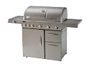 Vantage 6805 Stainless Steel 4-Burner Propane Gas Grill, with Searing Burner