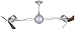 Matthews Fan Company IV-BKN-WD Black Nickel Italo Ventania 53 Rotational Handmade Ceiling Fan of Hi