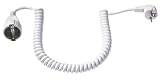Bachmann 672.280 Schuko-Spiralverlängerung 500/2000 mm weiß