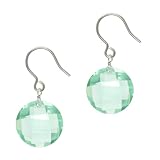 Amazon.com提供 Watch & Jewelry Online Shop Ranking 25. Sterling Silver Seafoam Glass 12mm Round Briolette Drop Earrings