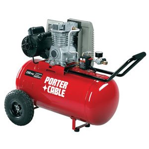 Porter-Cable C5510 15 Amp 2 Horsepower 20 Gallon Oiled Wheeled Single Tank Compressor