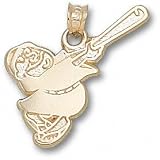 San Diego Padres Solid 10K Gold Friar 3/4'' Pendant