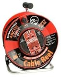 Masterplug 50m 240v Cable Reel with Thermal Cut Out and Reset Button