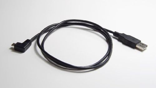 3-Foot Micro USB 90 Degree Right Angle Data Sync & Charger Cable for Tablet, Phone - Black