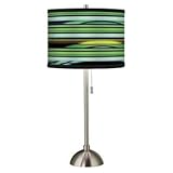 IMAGE OF Blue Neon Giclee Shade Table Lamp