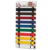 10 Level Martial Arts Karate Taekwondo Rank Belt Display