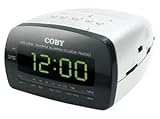 COBY CR-A58 WH Big LED Digital AM/FM Alarm Clock Radio COBY CR-A58 WH Big LED Digital AM/FM Alarm Clock Radio