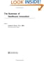 The Business of Healthcare Innovation