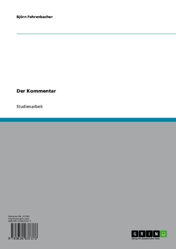 Der Kommentar (German Edition)