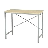 ワークデスク ナチュラル メープル/シルバー CM-9045P