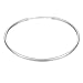 MBLife 925 Sterling Silver Polished Finish Large Endless Hoop Earrings (2mm Tube, 70mm Diameter)