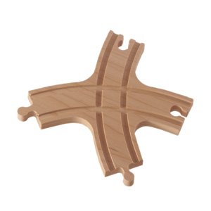 Wooden Train Track Curved Cross Adapter Fits Thomas Train Track