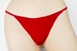 Red Velvet G-String Thong. One Size