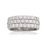 2.20 ct. t.w. Diamond Wedding Ring In 14kt White Gold. Size 7