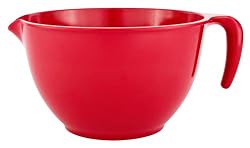 Zak Designs Red 2-Quart Batter Bowl with Handle
