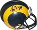 Marshall Faulk Autographed/Hand Signed St. Louis Rams Mini Helmet TB