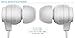 Sentey??? In-ear Headphones Earbuds Amplitude X180 (White) w