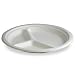 Stalkmarket 100% Compostable Sugar Cane Fiber 3-Compartment Plate, 10-Inch,  500 Count Case