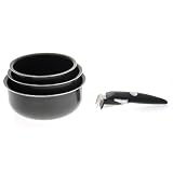 Sitram Lot de 3 casseroles 16 / 18 / 20 cm + Poign�e Amovible Inductionpar Sitram
