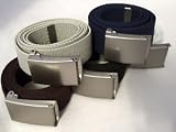 Mens Plain Webbing Canvas Belt Will Fit 32 To 52 Inch