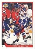 Stephan Lebeau, Montreal Canadiens, 1993 Upper Deck Autographed Card