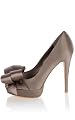 Satin Peep Toe with Bow