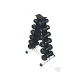 Dumbbell Rack A with 3,5,10,15,20,25Lb Rubber DBL