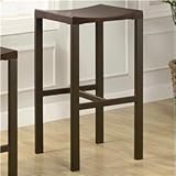 29 STOOL,COFFEE&GOLD/F 16Lx14Wx29H