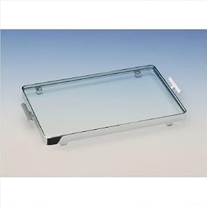 9.6 x 6.1 Box Crystal Tray Finish: Gold by 