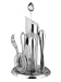 Screwpull Club Brushed Stainless-Steel 6-piece Magnetic Bar-Tool Set