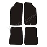 Skoda Felicia Tailored Car Mats (1994-2001) Black Rubber Carpet (Thick Industrial Ribbed Rubber)