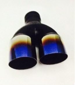 Right 3" Double Wall Angle Tip w/ Blue Flame