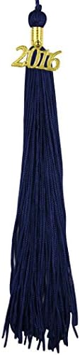 Ariro Graduation Tassel with Gold Year Charm (Navy Blue)
