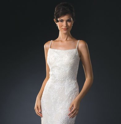 Ivory Beaded Evening Dress – Bridal, Wedding, Party, Formal Gown by Sean Collection