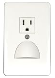 American Lighting RNLS-4 Hooded Recessed Night Lite, Includes Three .25-Watt White LED's and 1 120 Volt Receptacle