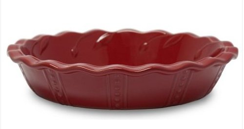 Signature Housewares Sorrento Collection 10-Inch Pie Plate, Ruby Antiqued Finish On Sale