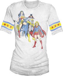  Bioworld Juniors DC Comics Girl Power Hockey T-shirt
