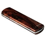 64GB Super Talent Luxio USB 2.0 Ultra Fast Flash Drive. Extreme Performance 200X 30MB/sec, Password Protection, leather carrying case, life time warranty (Color Wood).