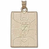 Portland Trail Blazers 15/16" Court Pendant - Gold Plated Jewelry